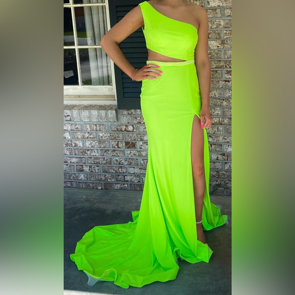 Neon Green Prom Dress Gem